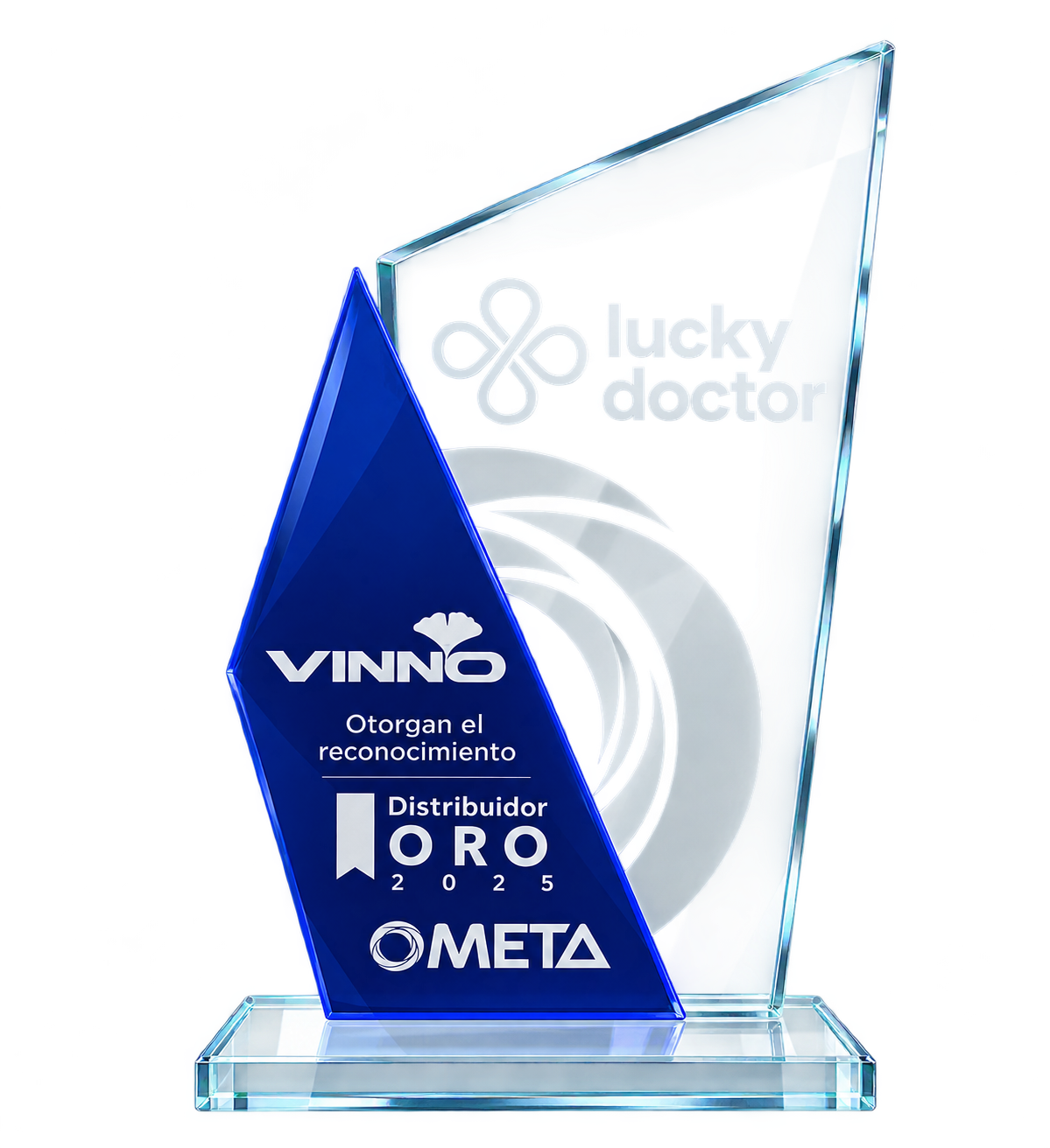 Reconocimiento Distribuidor Oro VINNO y OMETA otorgado a Lucky Doctor